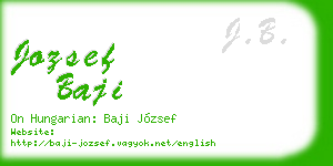 jozsef baji business card