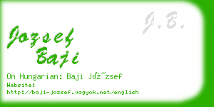 jozsef baji business card